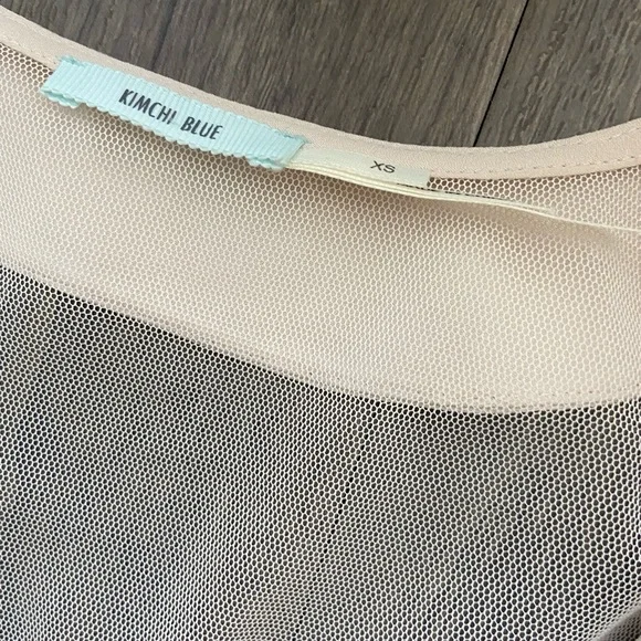 Urban Outfitters Kimchi Blue mesh collar top - Picture 2 of 6